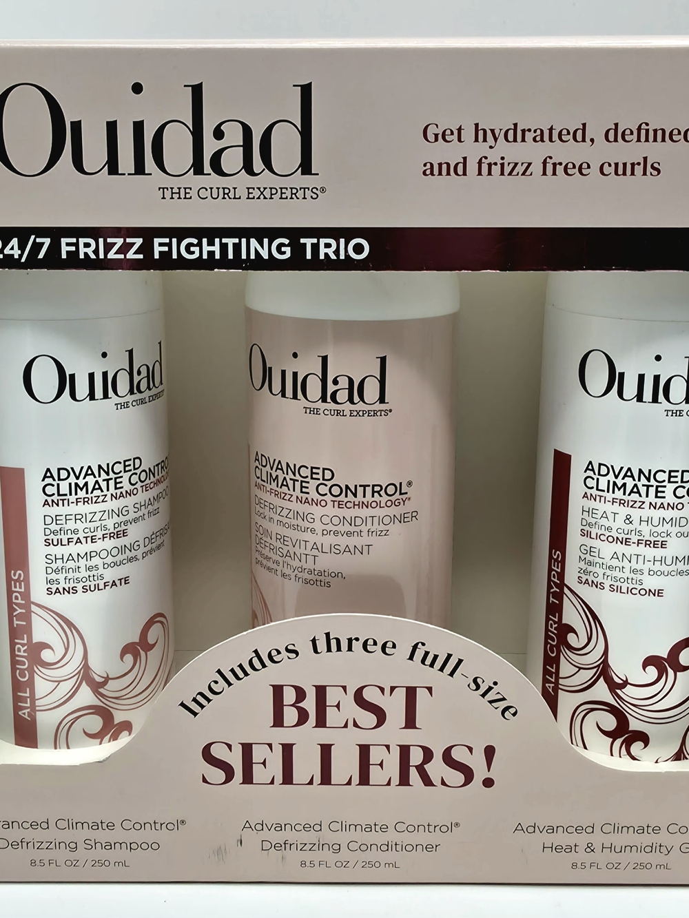 Ouidad Advanced Climate Control 24/7 Frizz Fighting Trio Full-Size Set
